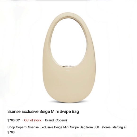 Coperni mini sand swipe bag - Picture 4 of 16